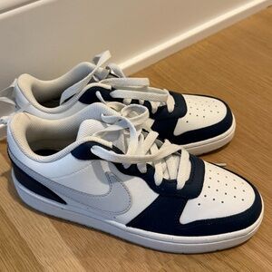 Nike Classic White and Blue Low-Tops